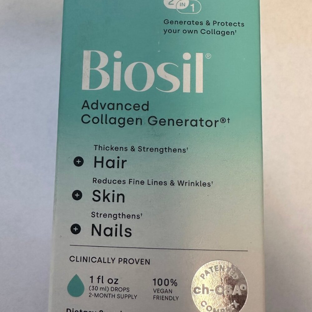 BIOSIL ADVANCED COLLAGEN GENERATOR 1 OZ HAIR SKIN NAILS 02/2028